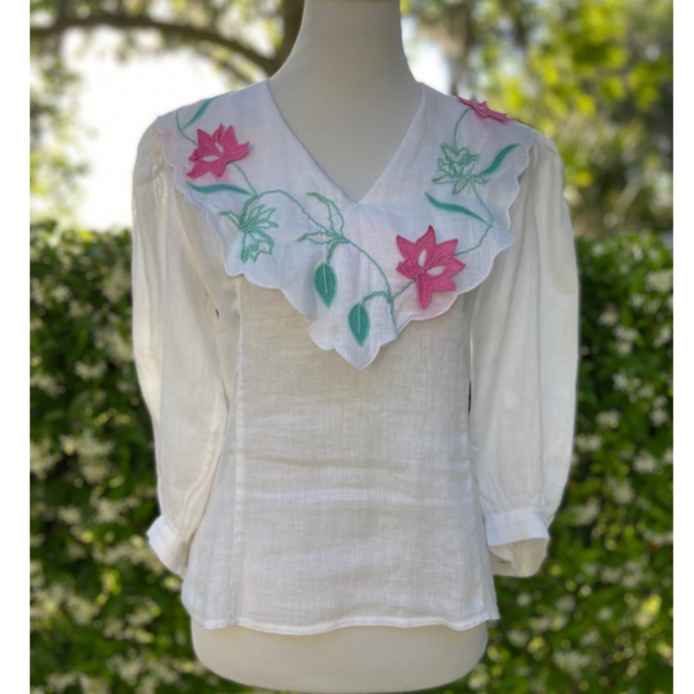 Vintage linen blouse